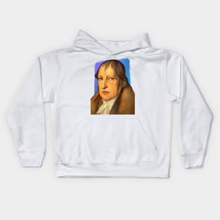 German Philosopher Georg Wilhelm Friedrich Hegel illustration Kids Hoodie